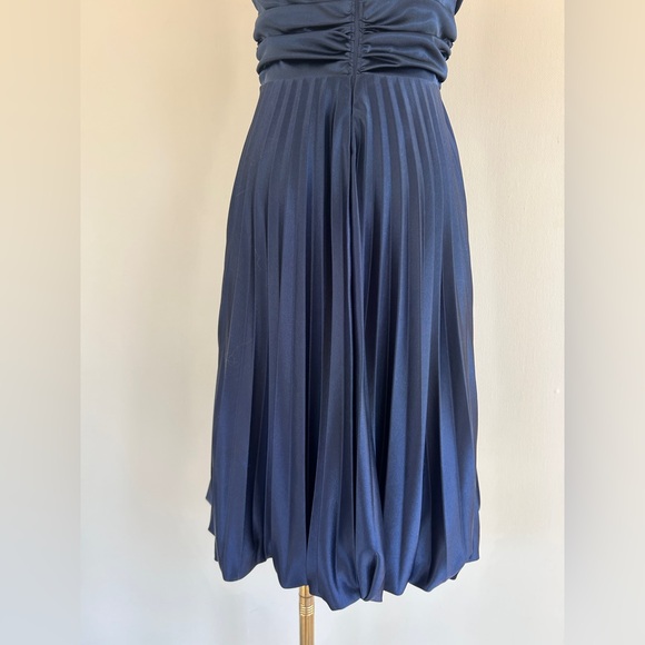 Y2K CACHE Babydoll Halter Bubble Hem Satin Open Back Dress Glam Formal Party | 6 - Picture 12 of 15